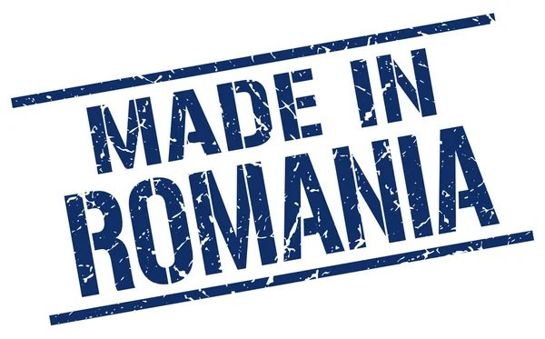 Fabricado en sello romania — Archivo Imágenes Vectoriales