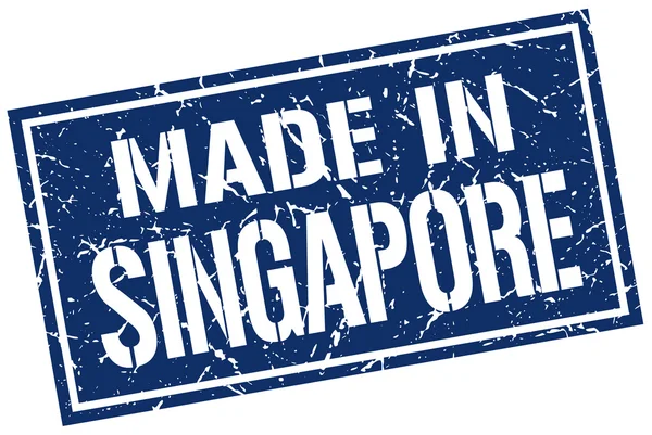 Hecho en sello de Singapur — Vector de stock