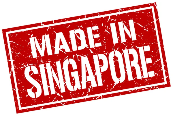 Hergestellt in Singapore-Briefmarke — Stockvektor