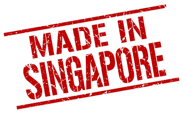 Hergestellt in Singapore-Briefmarke — Stockvektor