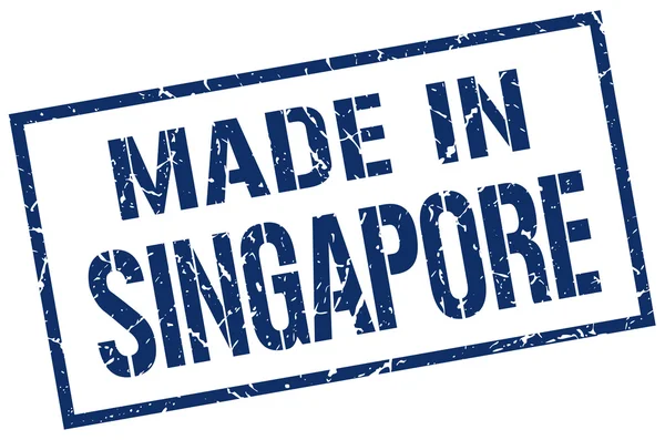 Făcut în Singapore timbru — Vector de stoc