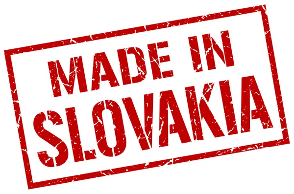 Gemaakt in Slowakije stempel — Stockvector