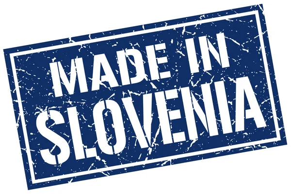 Fabriqué en timbre slovenia — Image vectorielle