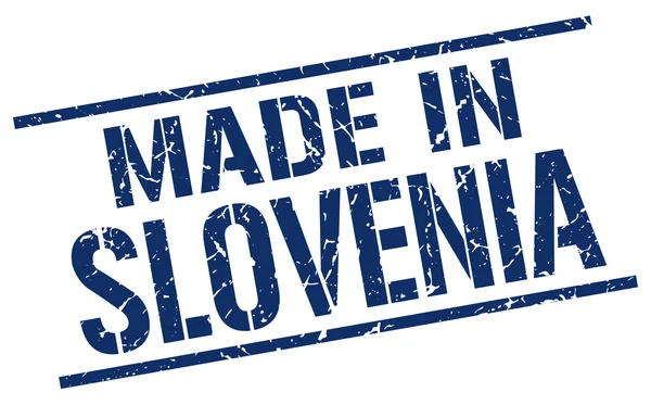 Fabriqué en timbre slovenia — Image vectorielle