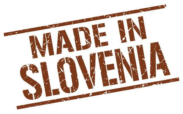 Fabricado en sello slovenia — Archivo Imágenes Vectoriales