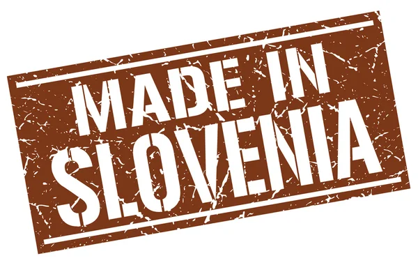 Fabriqué en timbre slovenia — Image vectorielle