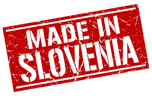 Gemaakt in Slovenië stempel — Stockvector