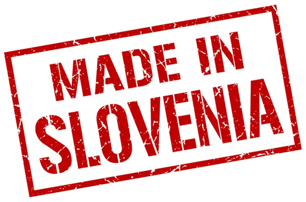 Fabriqué en timbre slovenia — Image vectorielle