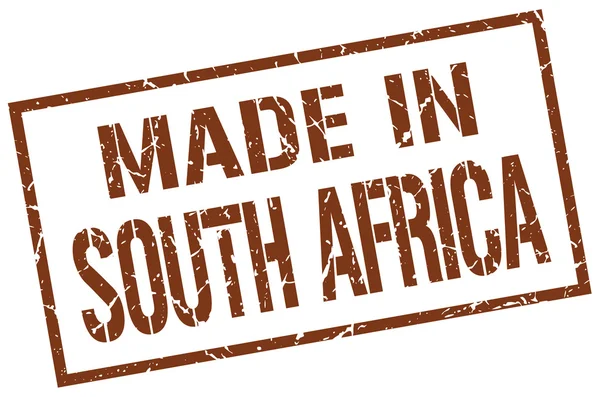 Fabriqué en Afrique du Sud timbre — Image vectorielle