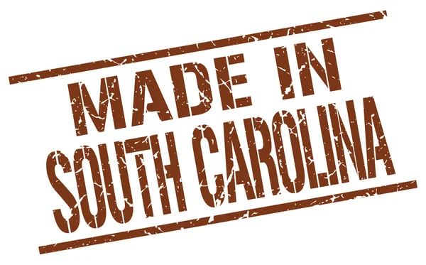 Gemaakt in south carolina stempel — Stockvector