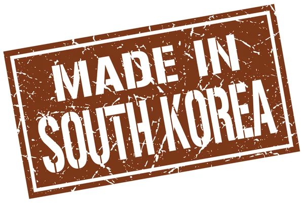 Fatto in francobollo Corea del Sud — Vettoriale Stock