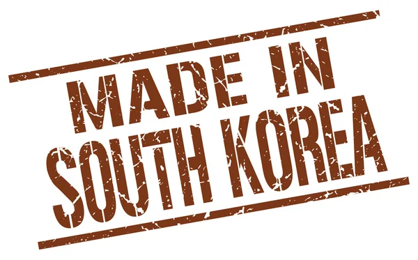 Tillverkad i Sydkorea stämpel — Stock vektor
