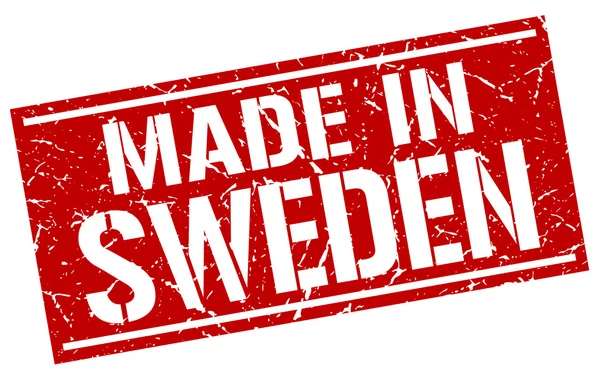 Gemaakt in Zweden stempel — Stockvector