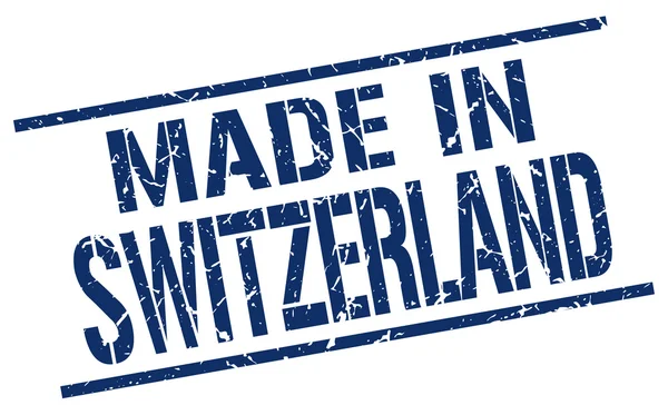 Fabriqué en timbre Suisse — Image vectorielle