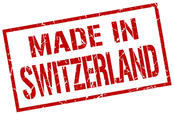 Fabriqué en timbre Suisse — Image vectorielle