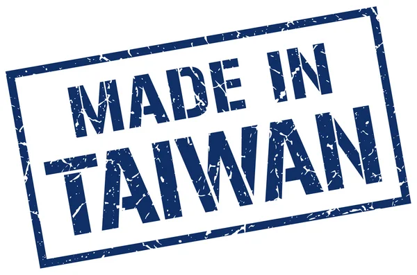 Fabricado en sello taiwan — Vector de stock
