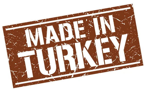 Gemaakt in Turkije stempel — Stockvector