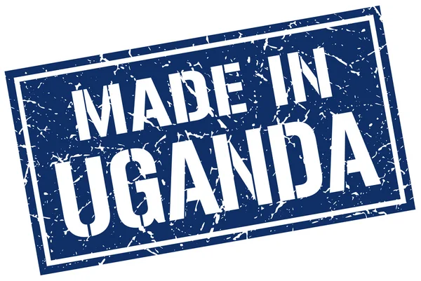 Made in Uganda stamp — Stock Vector