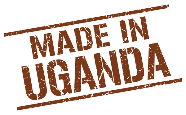 Made in Uganda stamp — Stock Vector