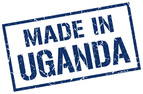 Made in Uganda stamp — Stock Vector