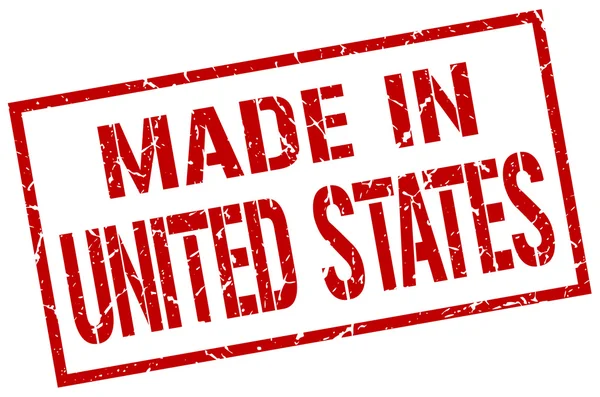 Fatto in Stati Uniti francobollo — Vettoriale Stock