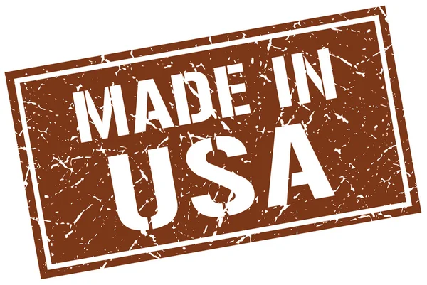 Fabriqué en timbre américain — Image vectorielle
