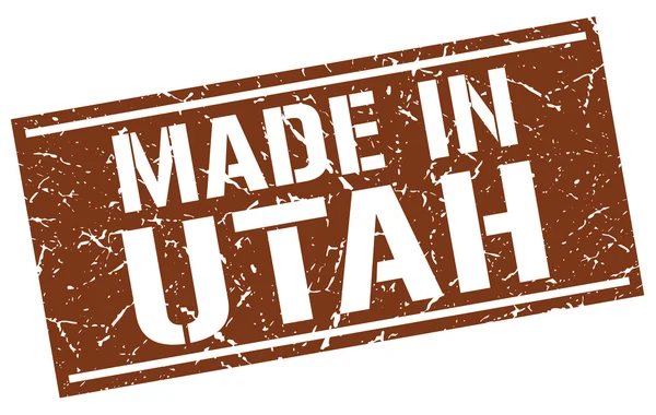 Gemaakt in utah stempel — Stockvector