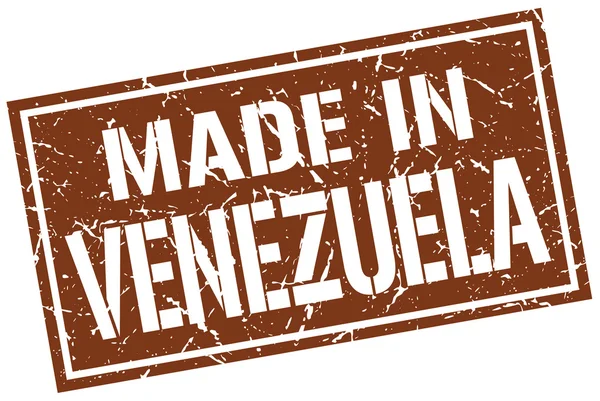 Gemaakt in venezuela stempel — Stockvector