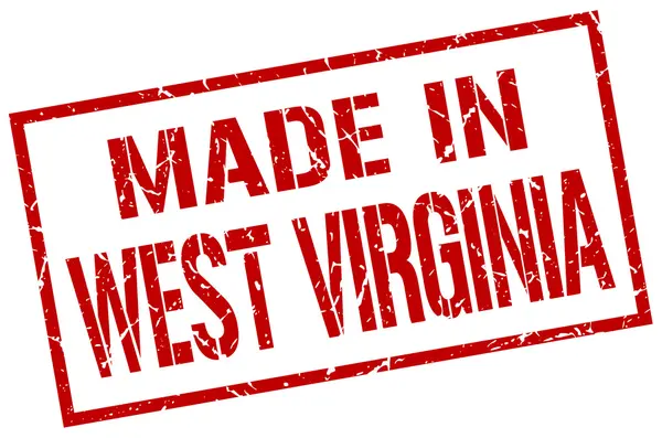 Fabriqué en Virginie occidentale timbre — Image vectorielle