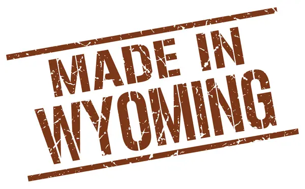 Made in Wyoming stamp — Stock Vector