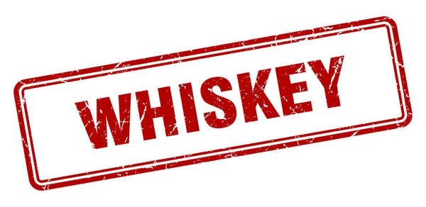 Sello Whisky Signo Grunge Cuadrado Aislado Sobre Fondo Blanco — Vector de stock