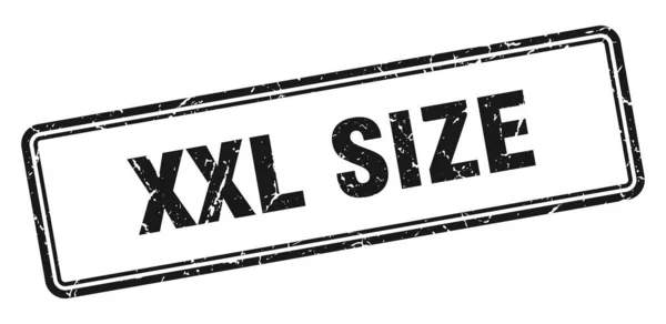 Timbro Formato Xxl Segno Quadrato Grunge Isolato Sfondo Bianco — Vettoriale Stock