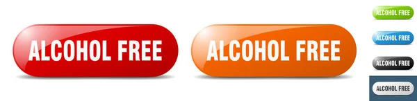 Bouton Sans Alcool Signe Clé Ensemble Bouton Poussoir — Image vectorielle