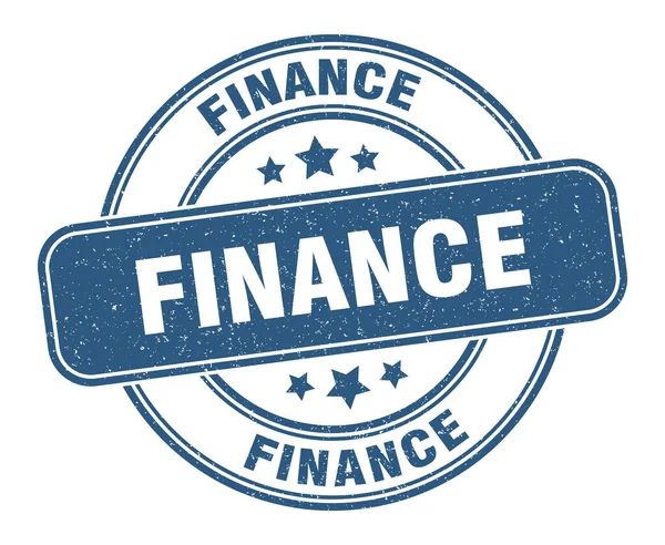 Finanční Razítko Finanční Znamení Kulatý Popisek Grunge — Stockový vektor