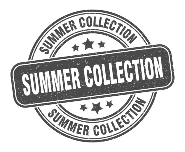 Sommerkollektionsmarke Sommerkollektion Rundes Grunge Label — Stockvektor