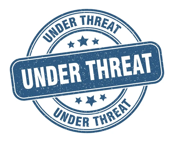 Threat Stamp Threat Sign Grunge Label — Stock Vector