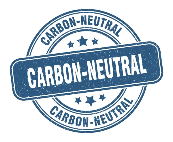 Co2 Neutrale Stempel Co2 Neutraal Teken Ronde Grunge Label — Stockvector