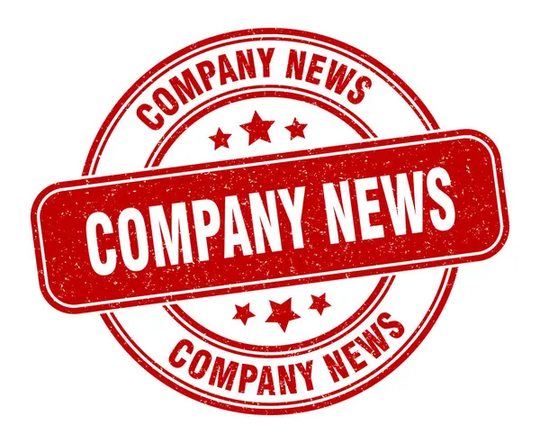 Company News Stamp Company News Sign Grunge Label — Stock Vector