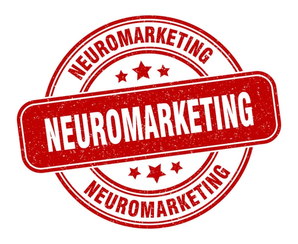 Neuromarketing Stempel Neuromarketing Zeichen Rundes Grunge Label — Stockvektor