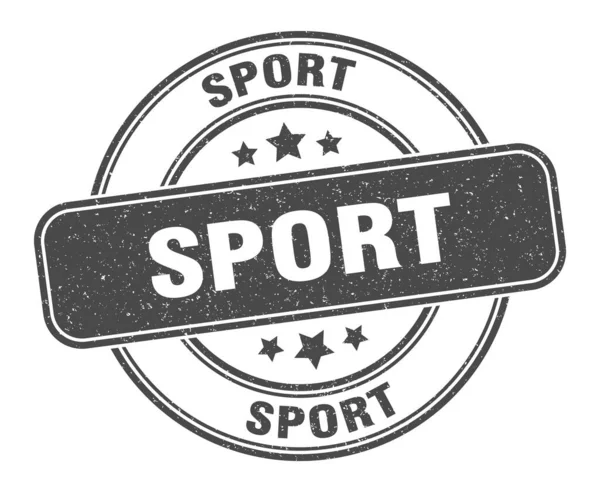 Спортивний Знак Спортивний Знак Кругла Гранжева Етикетка — стоковий вектор
