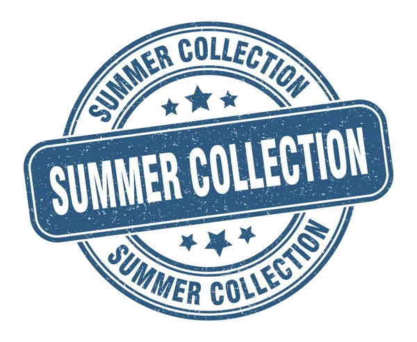 Summer Collection Stamp Summer Collection Sign Grunge Label — Stock Vector