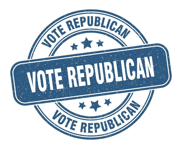 Voto Sello Republicano Voto Signo Republicano Etiqueta Grunge Redonda — Archivo Imágenes Vectoriales