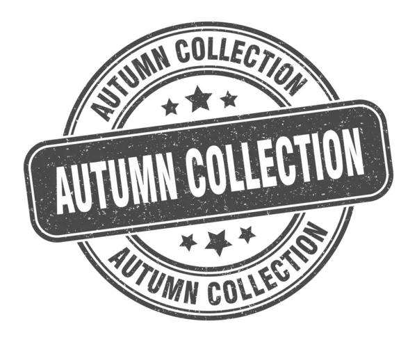 Sello Colección Otoño Signo Colección Otoño Etiqueta Grunge Redonda — Archivo Imágenes Vectoriales