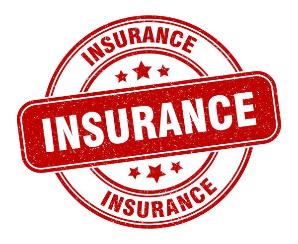 Insurance Stamp Insurance Sign Grunge Label — Stock Vector