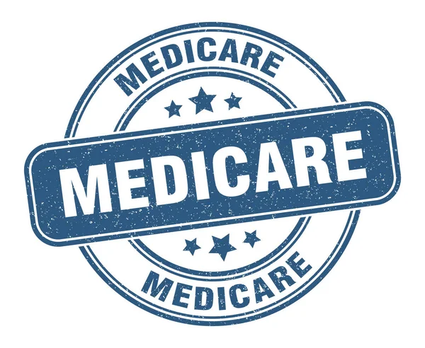 Medicare Stamp Medicare Sign Grunge Label — Stock Vector
