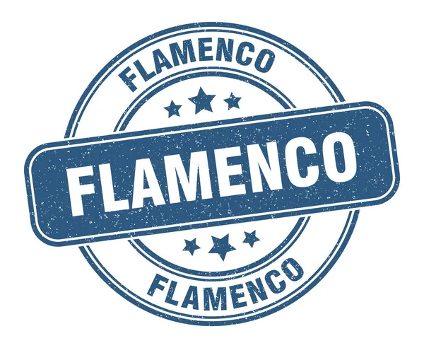 Sello Flamenco Signo Flamenco Etiqueta Grunge Redonda — Archivo Imágenes Vectoriales