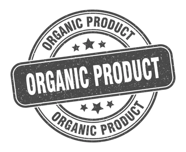 Carimbo Produto Orgânico Sinal Produto Orgânico Etiqueta Grunge Redonda — Vetor de Stock