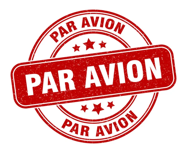 Par Avion Stamp Par Avion Sign Grunge Label — Stock Vector