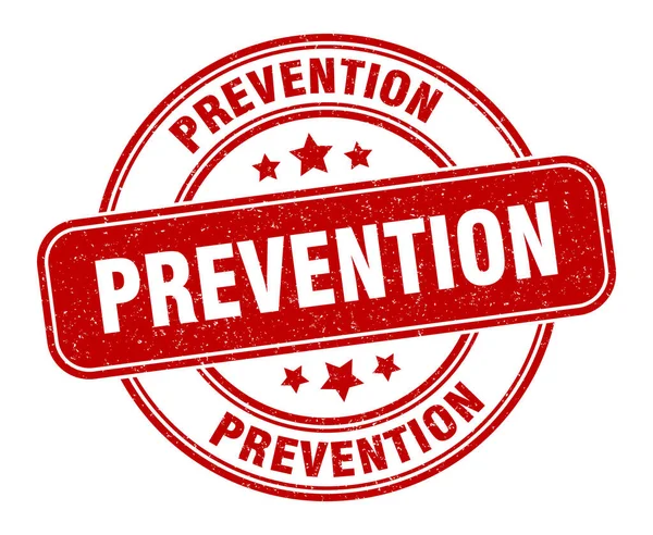 Sello Prevención Señal Prevención Etiqueta Grunge Redonda — Archivo Imágenes Vectoriales