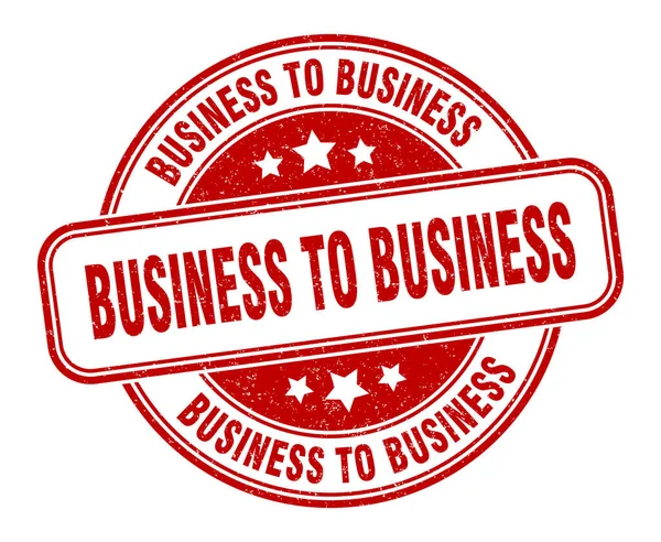 Timbro Business Business Business Business Sign Etichetta Grunge Rotonda — Vettoriale Stock